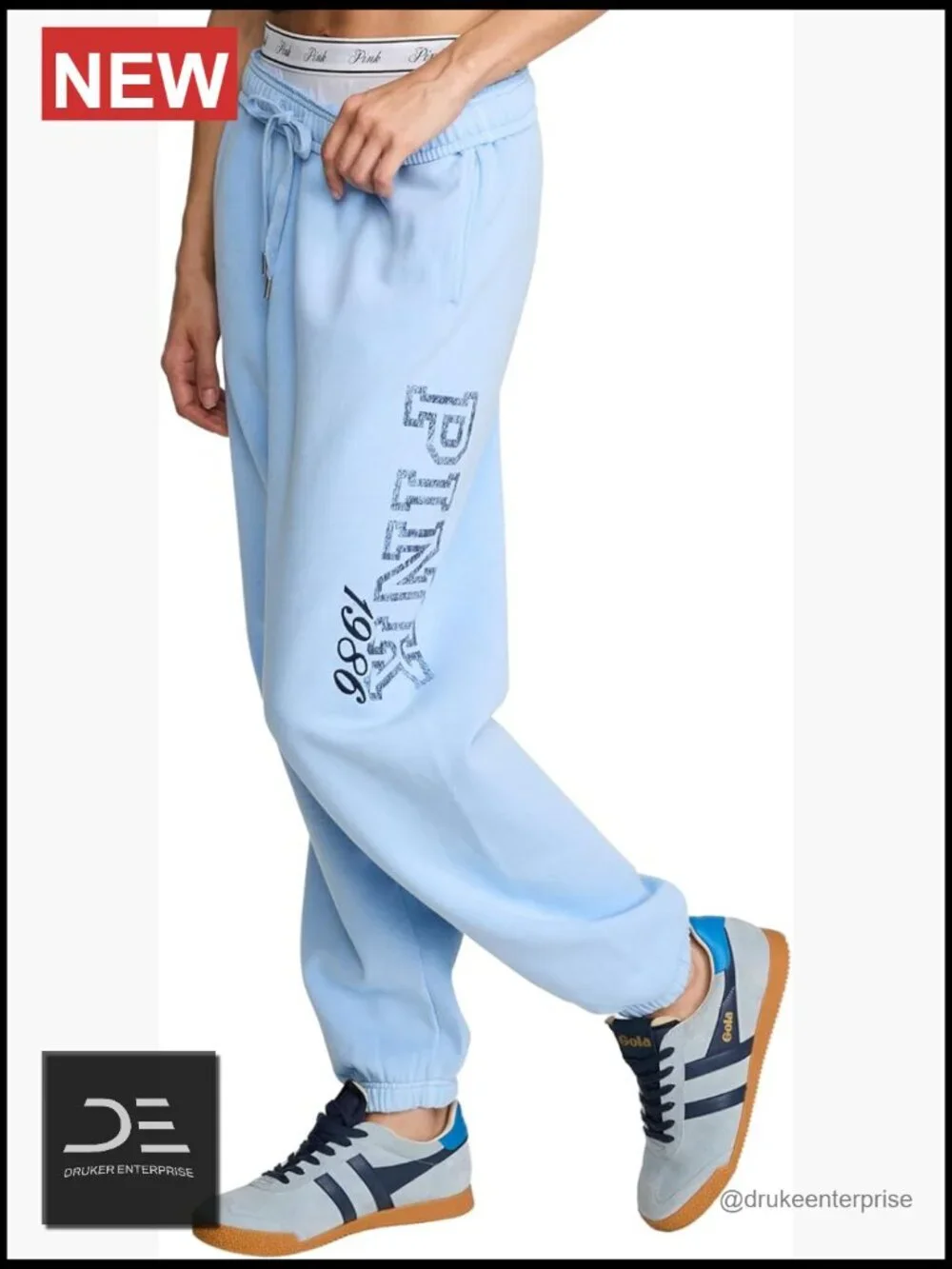 Relaxed Fit High Waist Sweatpants with Pockets